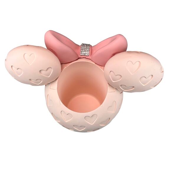 Disney Minnie Mouse Rhinestone Oversized Pink Makeup Tumbler - Picture 4 of 6